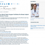 breast augmentation, Fort Worth plastic surgeon, form-stable cohesive gel implants, breast implant shape and size selection, VECTRA XY 3D imaging, Dr. Kurkjian